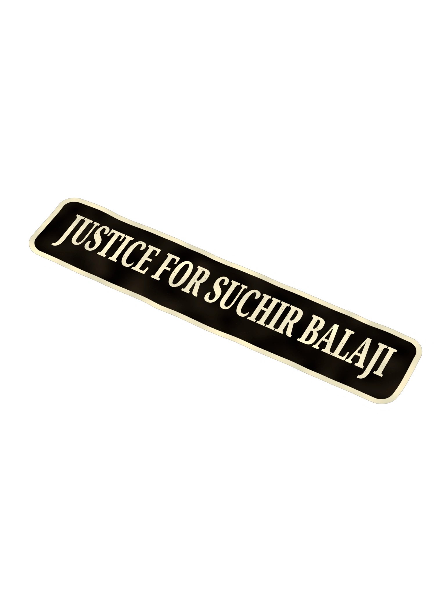 Justice for Suchir Balaji sticker