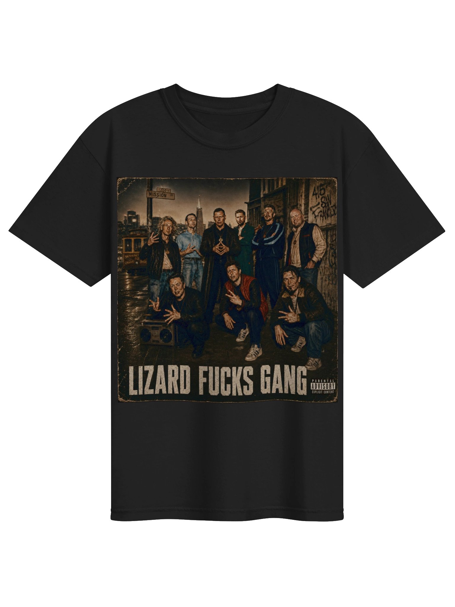 Lizard Fucks Gang tee