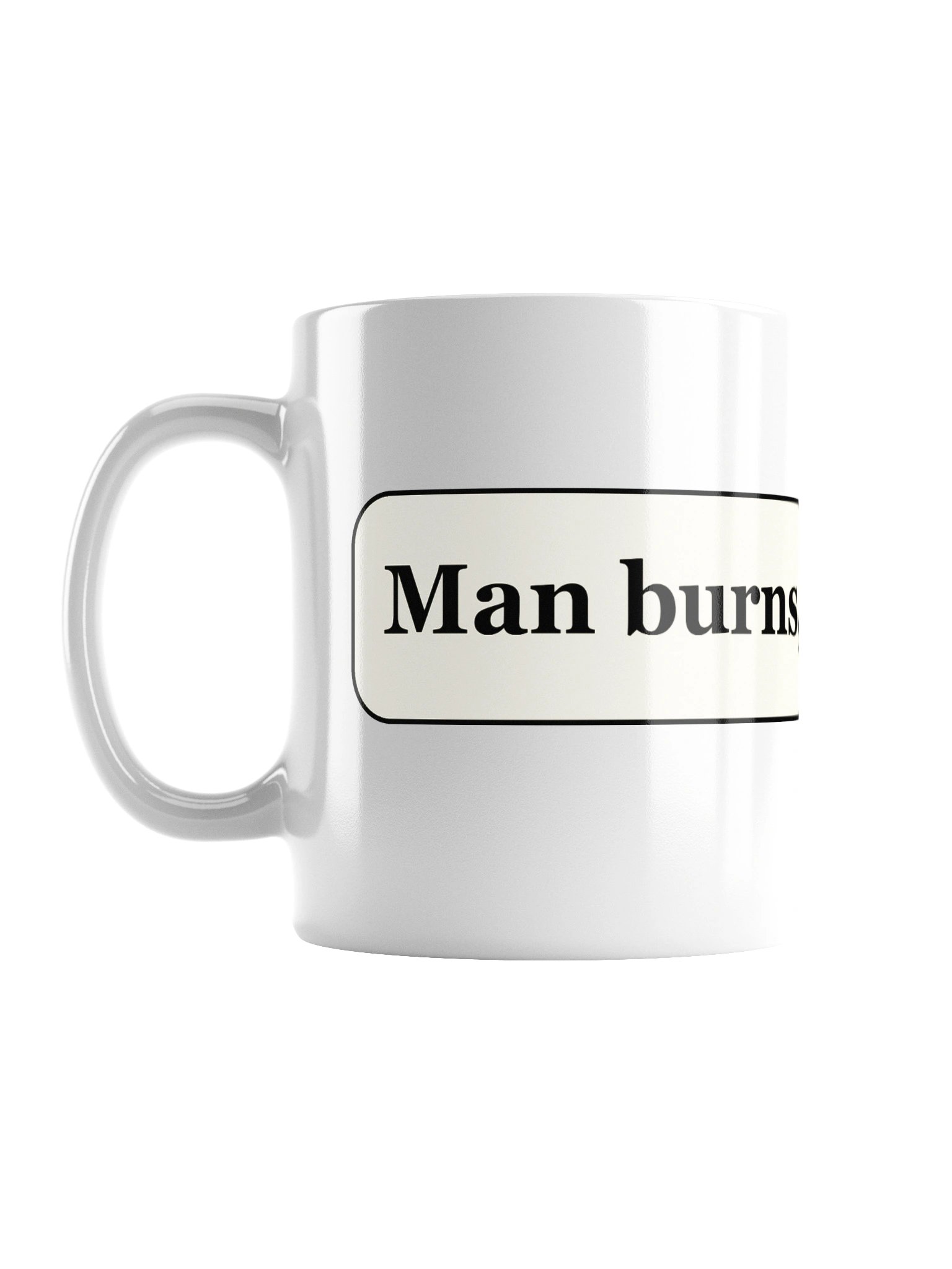 Man Burns, Equity Vests mug